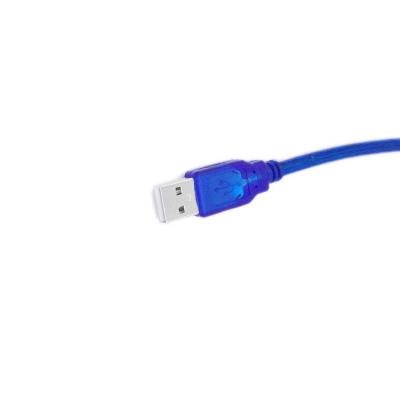 China BLUE COMPUTER USB 2.0 Type A Male To Type B Male Shielding High Speed ​​Transparent Printer Dual USB Cable for sale