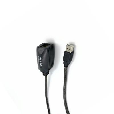 China COMPUTER USB 2.0 Type A Male To A Female Repeater Extension Cable Computer Mouse Keyboard USB Active Extension Cable for sale