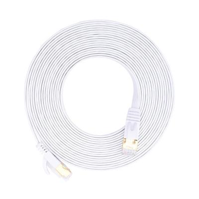 China cat6 7 network cable Ethernet Lan Cable RJ45 1.5m flat flat internet patch cable 10m cat7 internet cat 5 K057 for sale