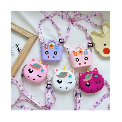 China Best Selling Trendy Cute Bags and Fashion Silicone Handbags Cartoon Kids Silicone Bag Little Girls Handbags for sale