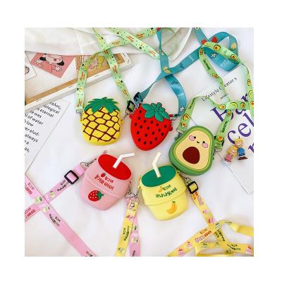 China Portable Custom Kids Purses 2021 Little Girl Handbags Cartoon Pattern Square Coin Purses for sale