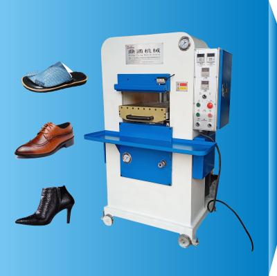 China Factory Shoes Making Machine Semi - Automatic Hydraulic Punching &Embossing Machine for sale