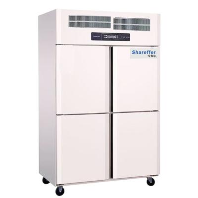 China Double-temperature Commercial 4 Doors Heavy Duty Refrigerated Cabinets Upright Refrigerator and Freezer Refrigerator Kitchen Refrigerator for sale