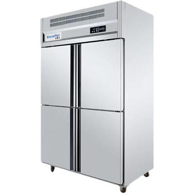 China Double-temperature manufacturers digital control commercial freezer kitchen refrigerator deep freezer 1000l stainless steel freezer for sale