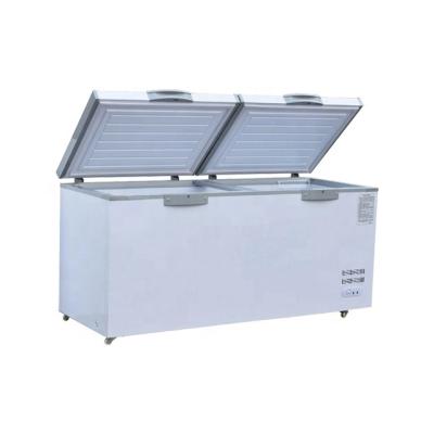 China Single-temperature Commercial Large Capacity Horizontal Supermarket Freezer Chest Freezer Refrigerator with Two Compartments for sale