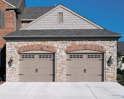 China Standard Size Solid Wood Garage Door Electric Side Opening Waterproof For Residential Area for sale