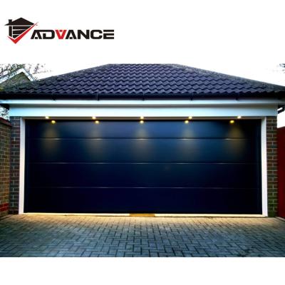 China Modern Automatic Steel Garage Door Main Models Remote Control Electric Side Opening for sale