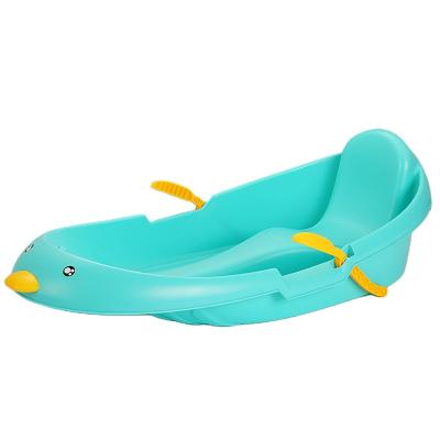 China Long plastic HDPE snow sled for adults and children for sale