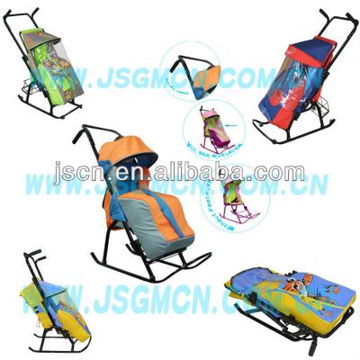 China Baby Sled with 2015 Wind Proof Baby Snow Stroller Sled with Big Storage Bag for sale