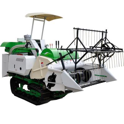 China Crawler Type Combine Grain Rice Wheat Cutting Machine Harvester for sale