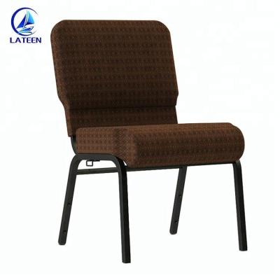 China Church Seating Auditorium Chairs Bench Metal Universal Sizes Wrap Stand Church Chair Cover Fabric Wedding for sale