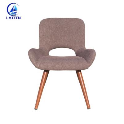 China New Modern Design Metal Frame Chair For Leisure Home Wood Imitated Chair For Cafe Room Hotel Restaurant for sale