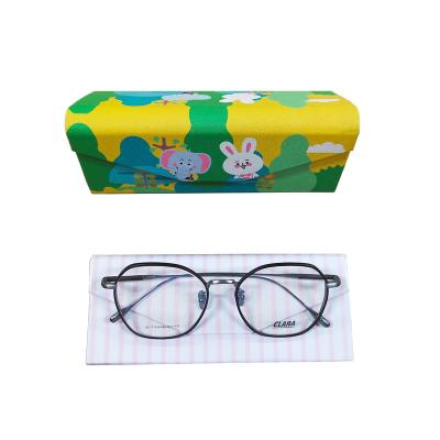 China Durable Custom Logo Sunglass Case Folding Triangle Glass Case Eyewear Packaging Box for sale