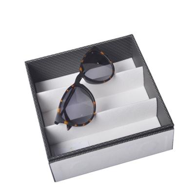 China New Style 3 Slot Glass Storage Box Glass Display Tray Sunglasses Showcase Glasses/Sunglasses/Glasses/3D for sale