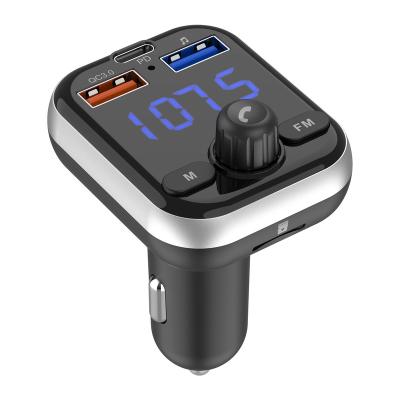 China New Arrival FM Radio Bluetooth Transmitter Car Bluetooth FM Transmitter Wireless Car Stereo Mp3 Player Dual Charger With TF SD Player for sale