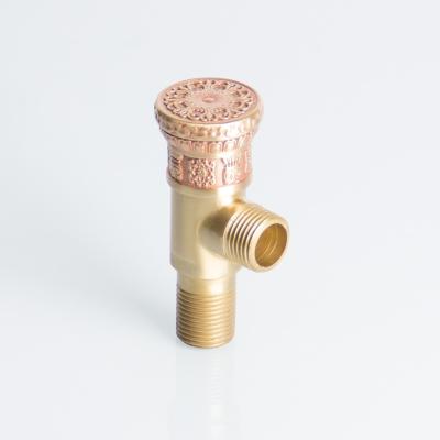 China Water Level Adjustment Two Way Flapper Angle Valve Luxury Brass Kitchen Fittings Stopcock Valve for sale