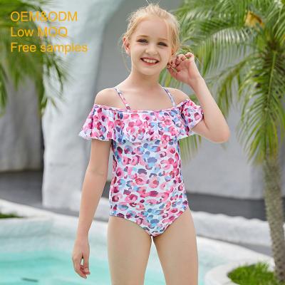 China Girls Children Swimsuit Hot Sexy New Swimwear Breathable One-Piece Design For Teenagers Fashion Show Baby Bikini Beautiful for sale