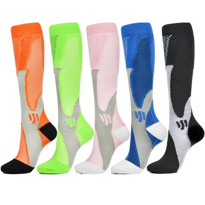 China Hot Sale QUICK DRY Custom Amazon Cycling Knee Breathable Compression Sports Knee Boots Gym Heated Socks Custom Logo for sale