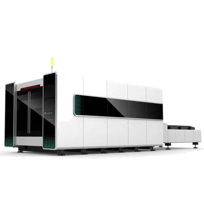 China Good quality Full-enclosed interchange table fiber laser IPG 3000W 4000W laser power metal laser cutting machine for sale for sale