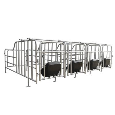 China Easy Install Agriculture Farm Stall Sow Pig Farrowing Crate Galvanized Pen For Pig Gestation Bed for sale