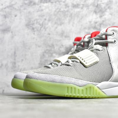 China 1:1 Good Quality Original PU Logo Air Yeezy 2 Pure Platinum Sneaker Designer Shoes Women Men Yeezy Shoes for sale