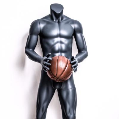 China New Plus Size Fashion Display Sports Male Mannequin Fiberglass for sale