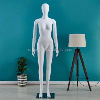 China White ABS Full Color Size Mannequin Plastic Female Plus Body For Window Display for sale