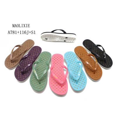 China Hot Selling Anti-Smell Summer Comfortable Wedges Flip Flops High Heel Slippers For Women for sale