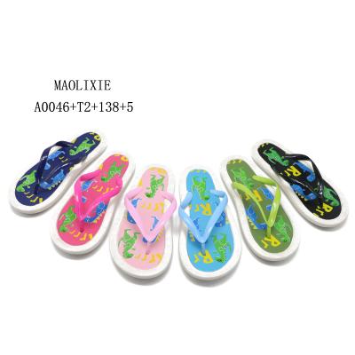 China New Flat Design Lovely Colorful Baby Slippers House Child Outdoor Flip Flops for sale