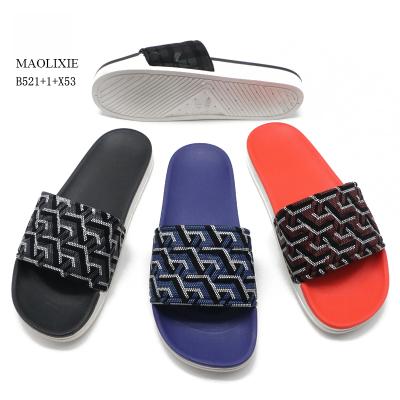 China Waterproof Men's Casual Shoes Soft Slippers Factory Slides Shoes OEM Logo PVC Newly Men's Slides Slippers for sale