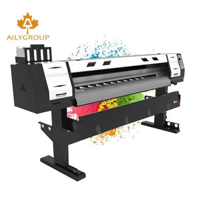 China 2.6m cable banner rolls printer xp600 eco printer xp600 solvent head 1.60 mini banner cable printing machine price for sale