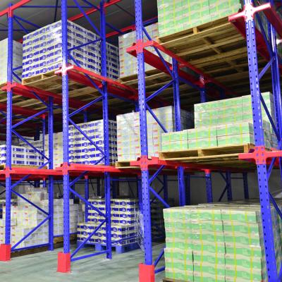 China Corrosion Protection Factory Size Warehouse Rack Direct Drive Large In Pallet Racking System For Warehouse for sale