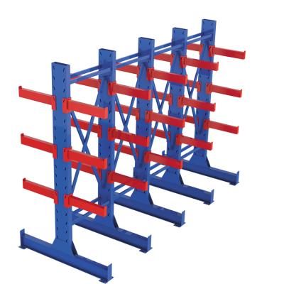 China Suitable for iron coated cantilever tube shelving steel powder cantilever shelving racking for sale