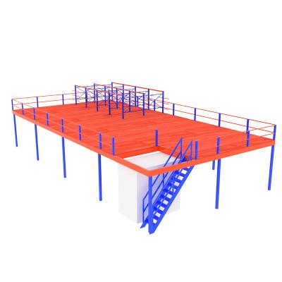 China Industrial Corrosion Protection Flooring Platform Metal Factory Floor Warehouse Pallet Loft Racks for sale