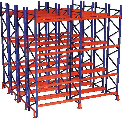 China Heavy Duty Industrial Corrosion Protection Storage Pallet Shelf Rack Industrial Warehouse Adjustable Vna Pallet Rack for sale