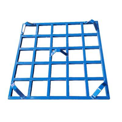 China Single Faced Heavy Duty Galvanized Steel Warehouse Forklift Storage Metal Pallets For Cold Storage for sale