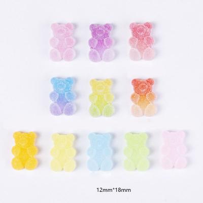 China Nail Cosmetics FREE SHIPPING Soft Cute Simulation Bear Resin Small Nail Art Charms Decoration For DIY for sale