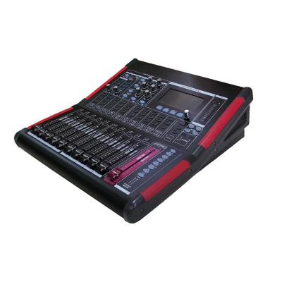 China Professional digital room music video mixer console sound system DJ mixer 16 channel nightclub/disco/studio live show/bar sound equipment for sale