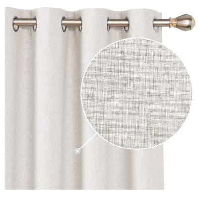 China Hot Selling Blackout Blackout Window Blackout Two Piece 100% Canvas Drapes Darkening Curtain for sale