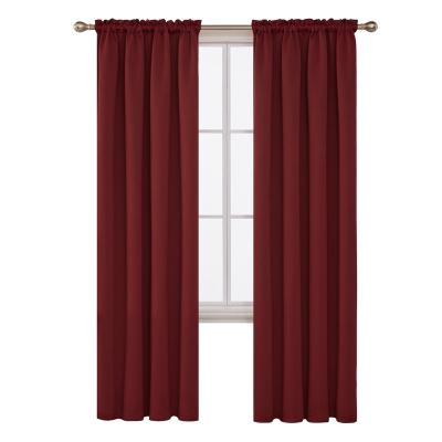 China HOT Blackout Amazon Holiday Blackout Sales Blackout Window Curtain For Hall Kitchen Living Room Bedroom Windows Curtains for sale