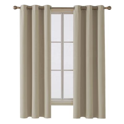 China Blackout Deconovo Top Grommets Blackout Curtain For Living Room Blackout Solid Thermal Window Curtains for sale