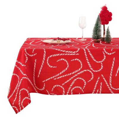 China Waterproof Christmas Holiday Tablecloths Christmas Oxford Waterproof Table Cloth / Christmas Fitted Table Cover for sale