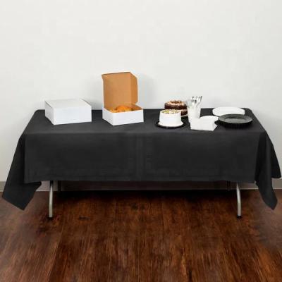 China Oilproof Plastic Tablecloth 6 Pack Rectangle Disposable Table Covers 54 Inch. x 108 in. for sale