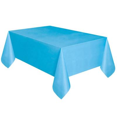 China Oilproof Fine Disposable Plastic Table Cloths For Indoor Or Rectangular Table Party Door Covers for sale