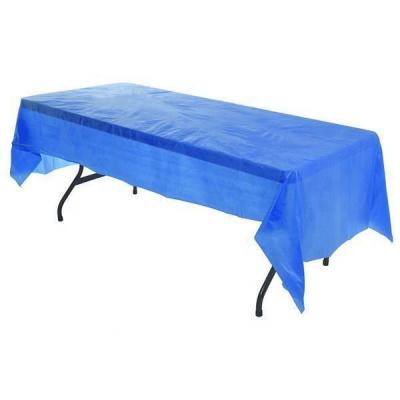 China Oilproof Rectangle Solid Color PEVA Plastic Tablecloth For 54in*108in for sale