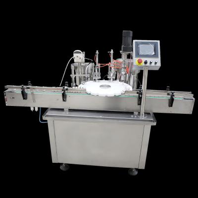 China 30ml food hemp oil e-liquid tincture bottle filling capping machine with glass dropper filling line for essential oil for sale