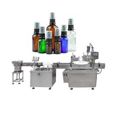 China Factory 50ml Shanghai Spray Machine Perfume Liquid Bottling Machine Glass Cosmetic Bottle Filling Beverage Bottling Machine for sale