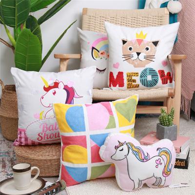 China New Best Color W5939 Boho Pillow Cover Kids Cute Room Decor Anti-static Decorative Pillow Cover for sale