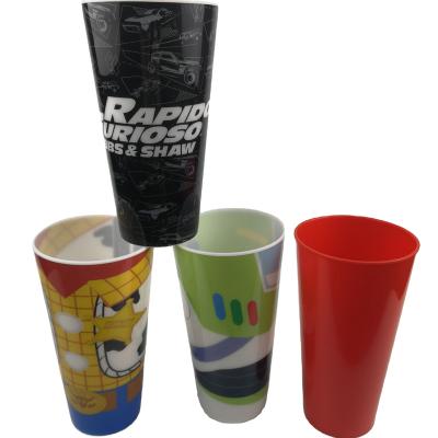 China High Quality Sustainable Reusable Plastic Cup PP 3D Lenticular Cup Plastic Tea Cups For Kids for sale