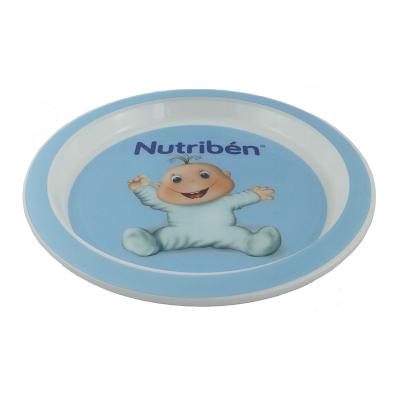 China OEM / ODM Eco - Friendly Melamine Like Plastic Plate Baby Dish With In Mold Label Decoration for sale